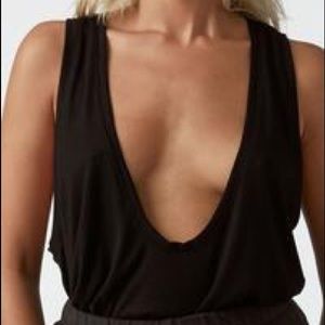 Joah Brown Deep End Tank in White Rib